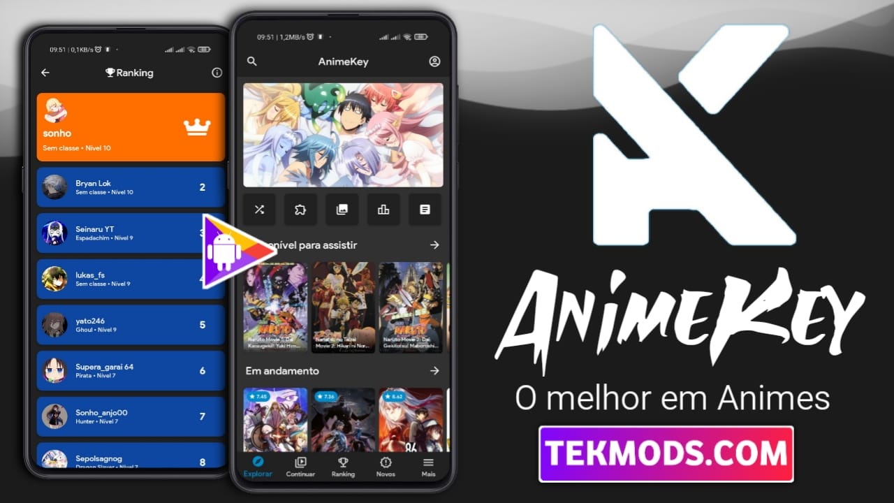 AnimeKey v4.7 Apk Mod (App de Anime Full HD) Download 2023 - Night Wolf Apk