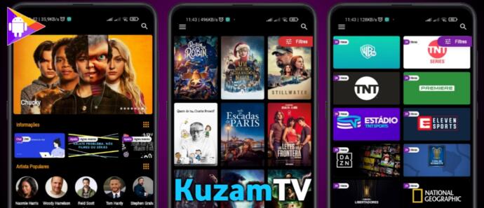 KuzamTv - Canais De TV, Filmes E Séries Grátis