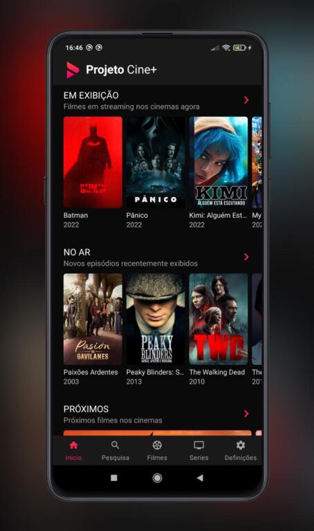 Projetocine: Filmes Series para Android - Download