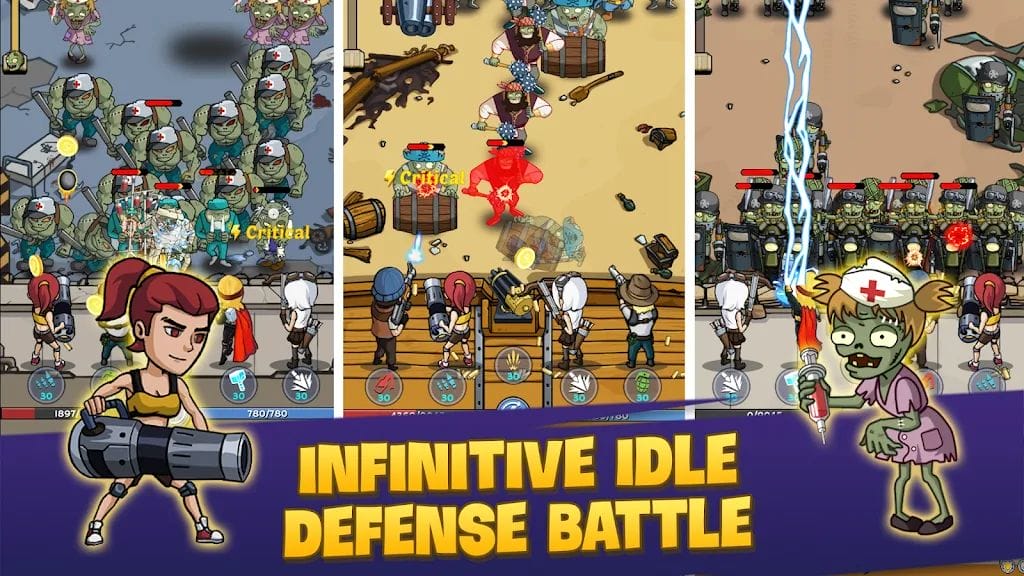 Mod Apk Zombie War Idle Defense Game