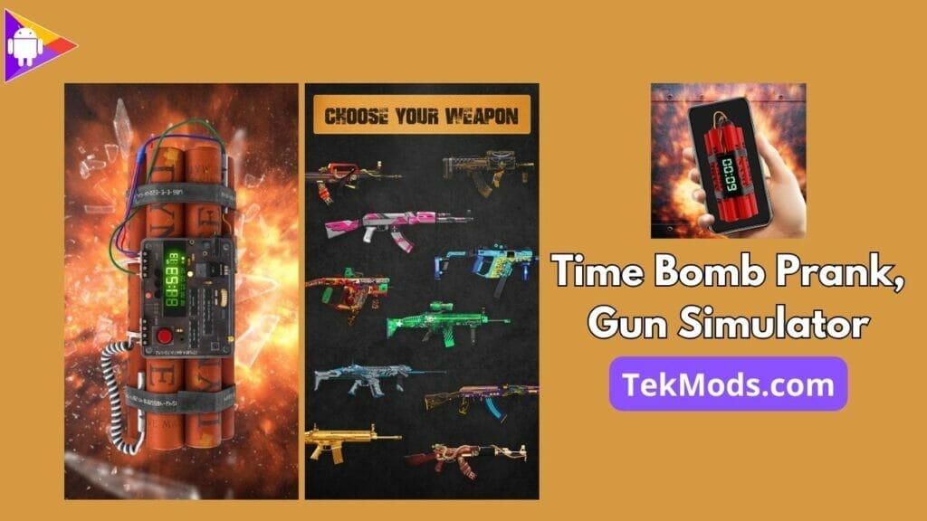 Time Bomb Prank, Gun Simulator