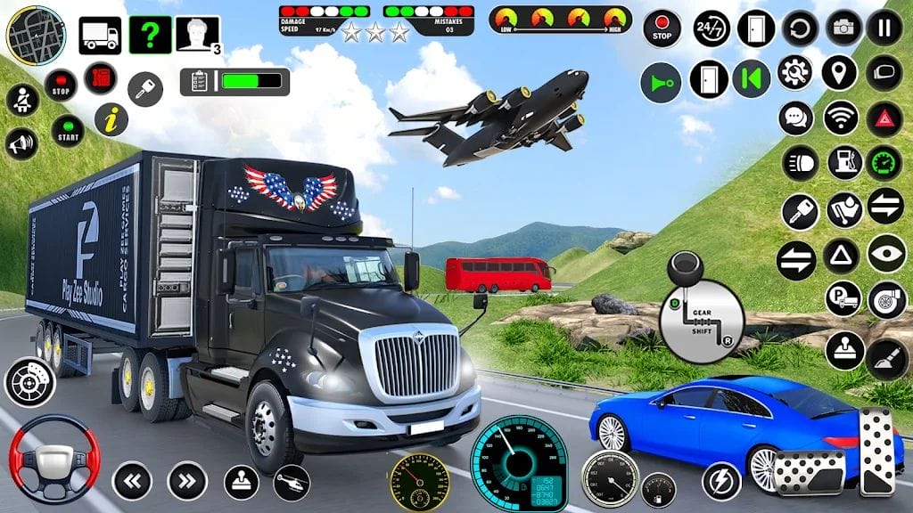 US police Cars Transport truck Apk Download