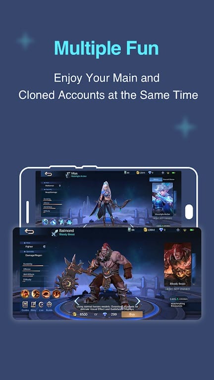 Multiple Accounts Dual Space Mod