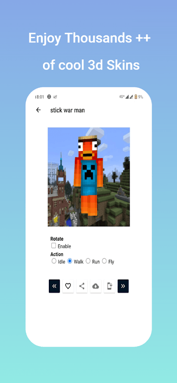 Apk Stick War Skin for MinecraftPE Mod Download