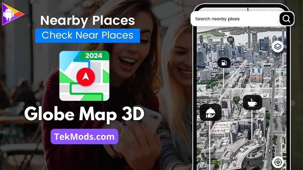 GPS Navigation Globe Map 3D