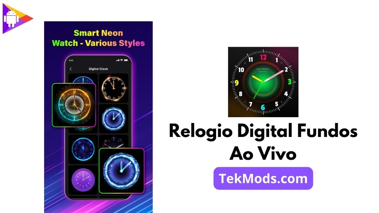 Relogio Digital Fundos Ao Vivo