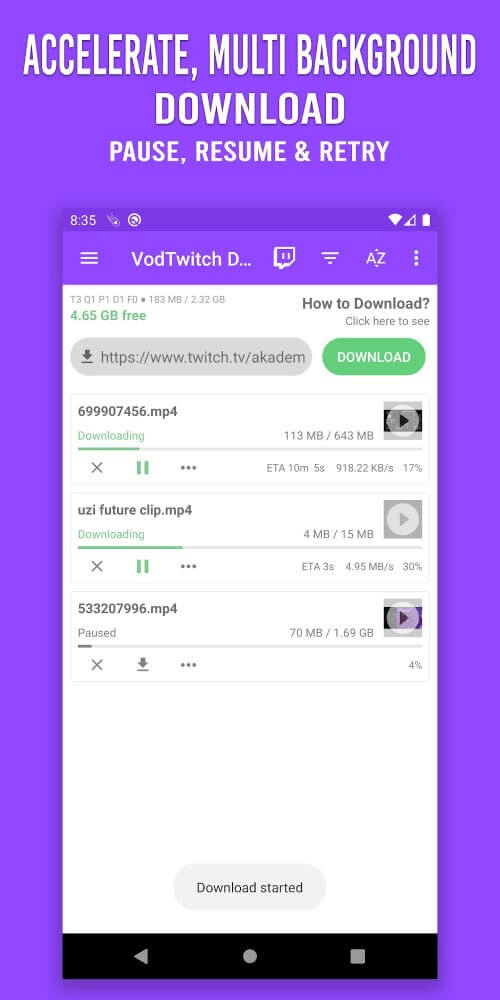 Apk Mod Video Downloader for Twitch