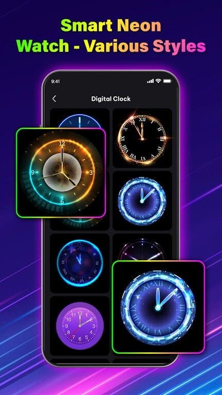 Android Smart Watch Clock Wallpaper