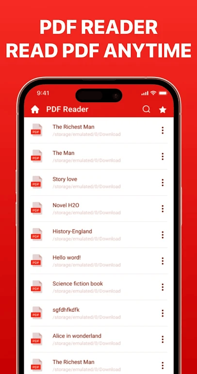 Android PDF Reader File Manager