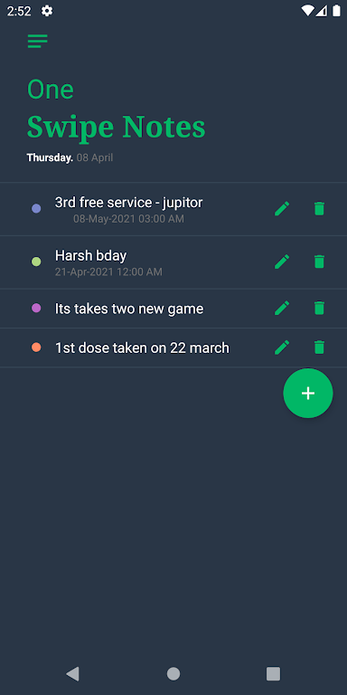 One Swipe Notes Mod Apk 2023