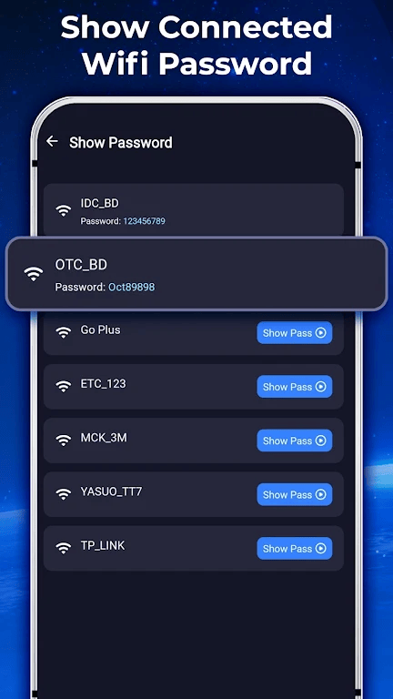 Android Wifi Password Show