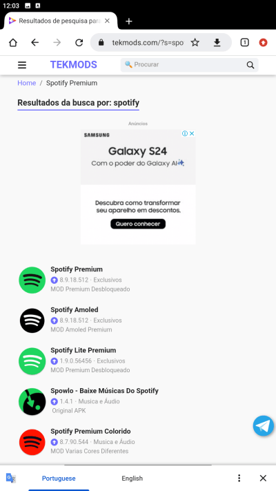 Baixar Spotify Premium APK No Tekmods