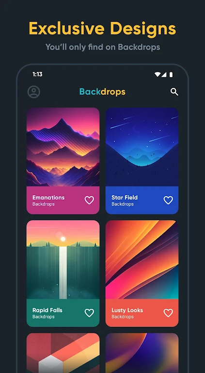 Backdrops App Wallpaper