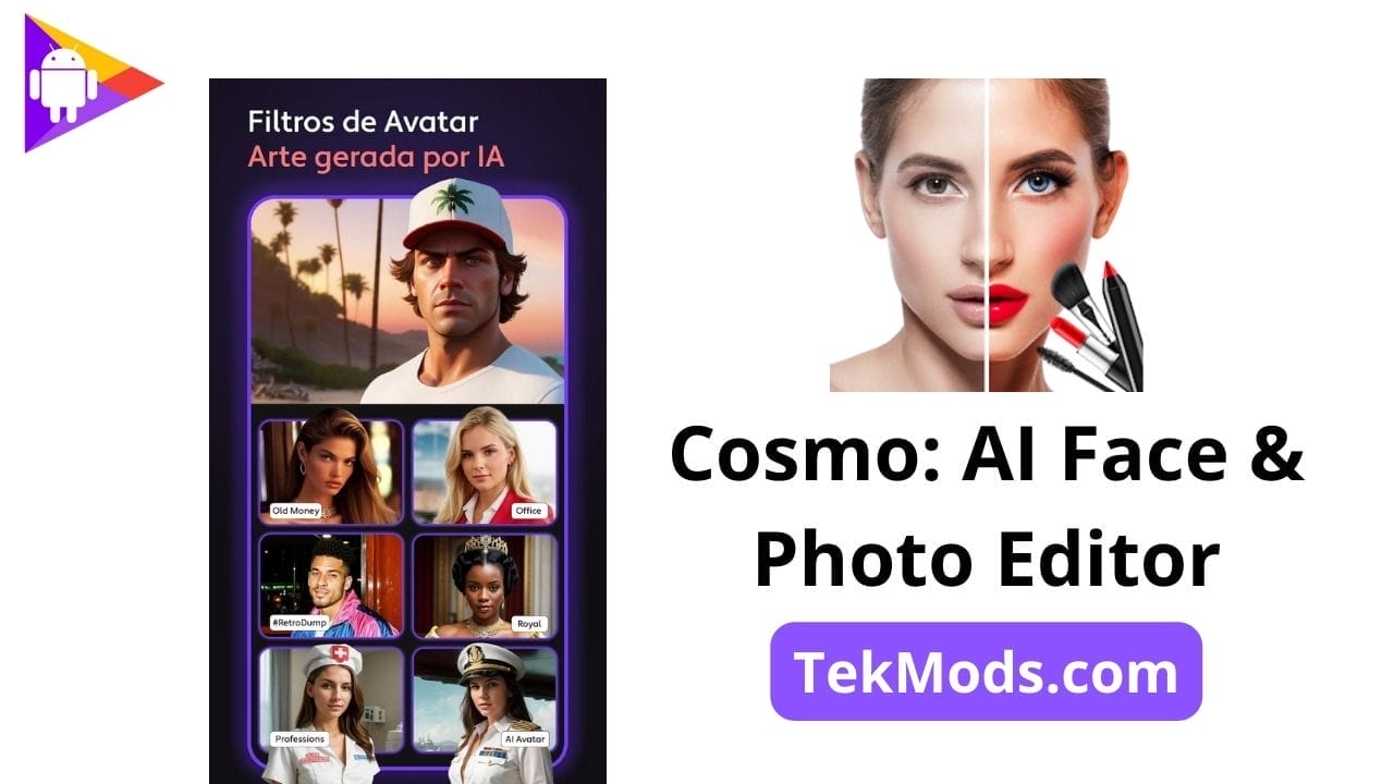 Cosmo: IA Fotos Edição De Filtros