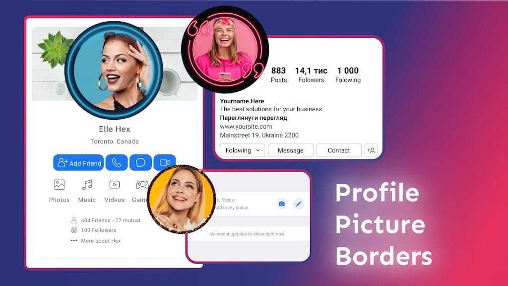 Profile Picture Border Frame App
