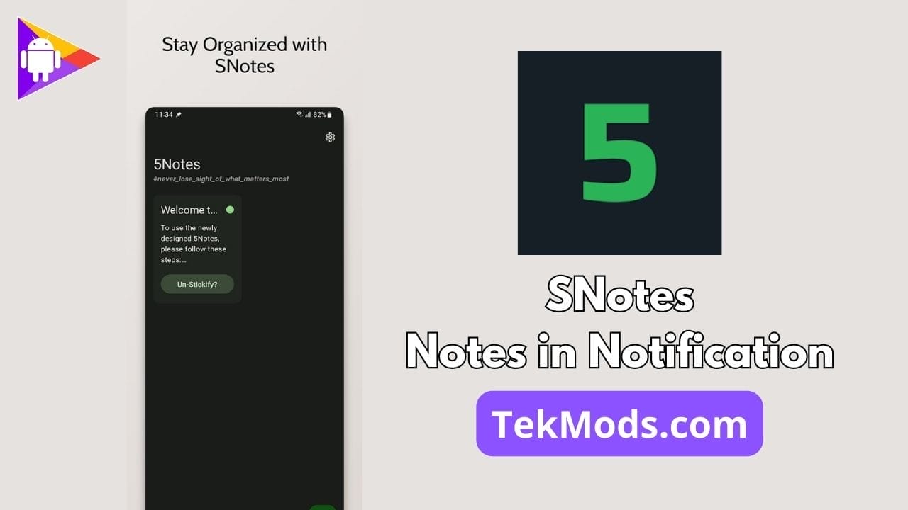 SNotes - Notes In Notification