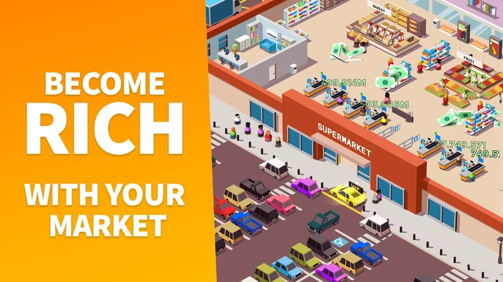 Idle Supermarket Tycoon Dinero Infinito