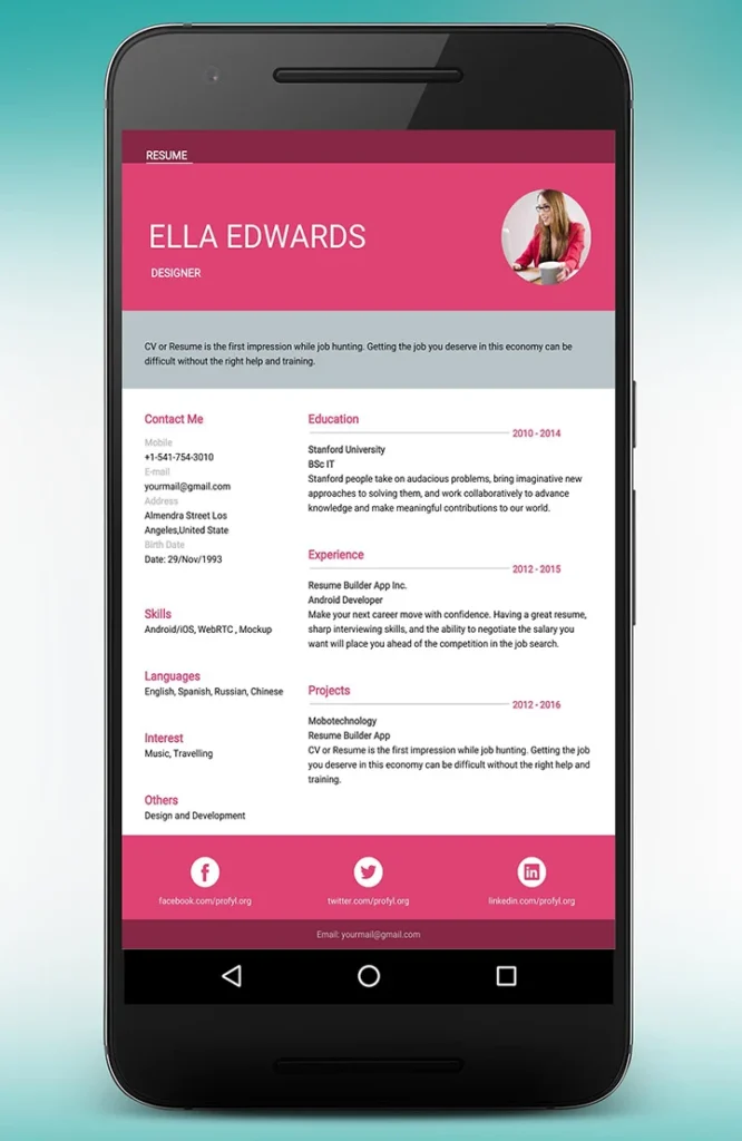 Cv Maker & Resume Builder Apk