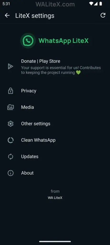 Download WhatsApp LiteX Mod
