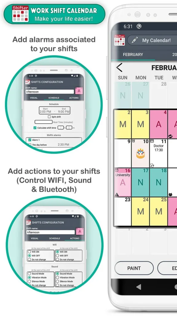 Work Shift Calendar Pro Apk