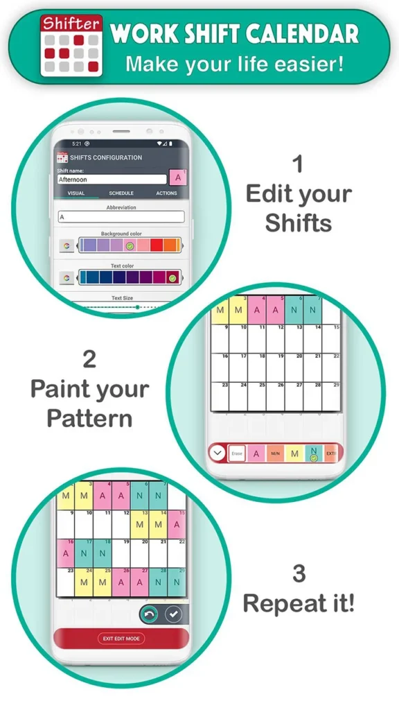 Work Shift Calendar App Iphone