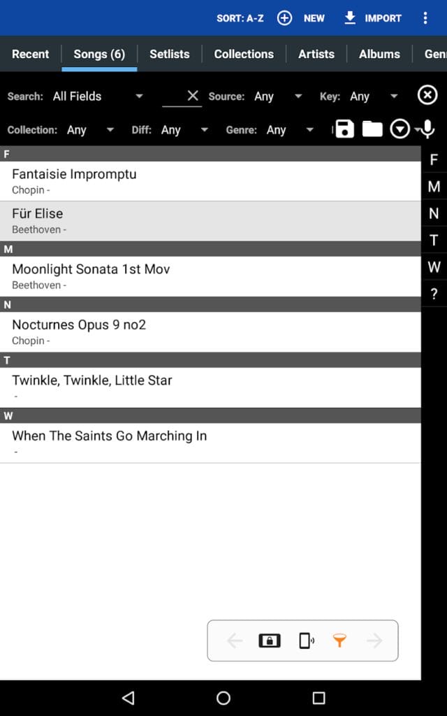 Mobilesheets Android