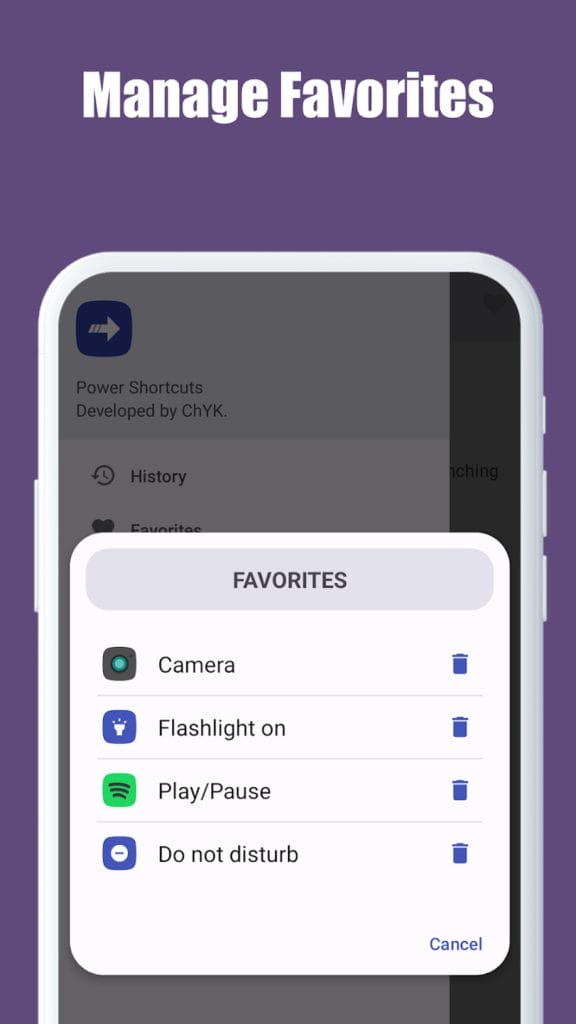 Power Shortcuts Android