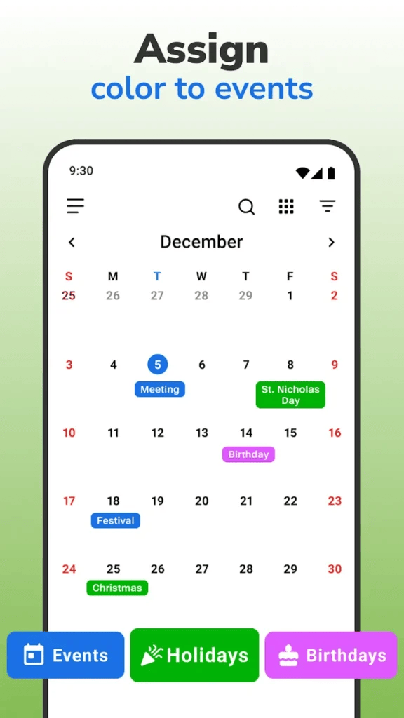 Download Calendário Simples Agenda Mod