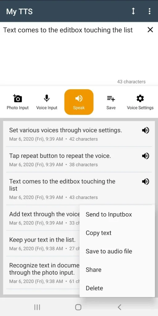 My TTS Text-to-Speech Apk Mod Download