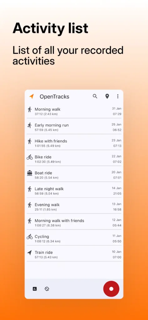 Download OpenTracks