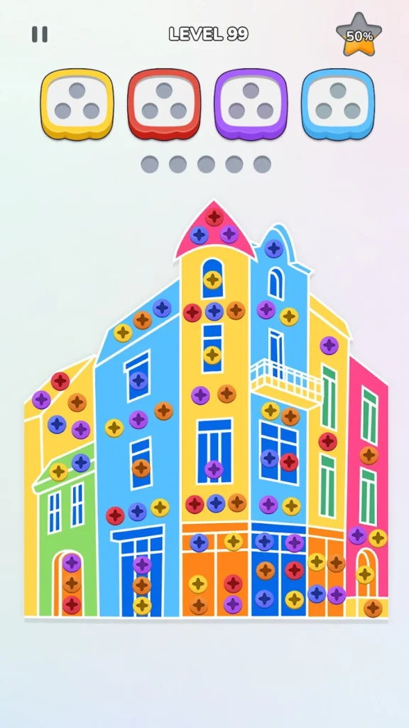 Unscrew Nuts Sort Mod Apk Unlimited Money