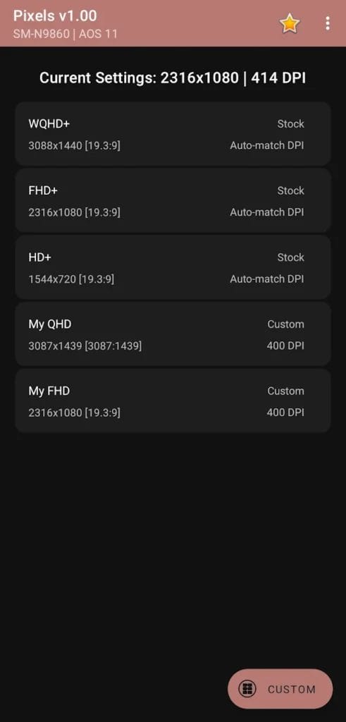 Pixels Resolution Dpi Changer Apk Mod