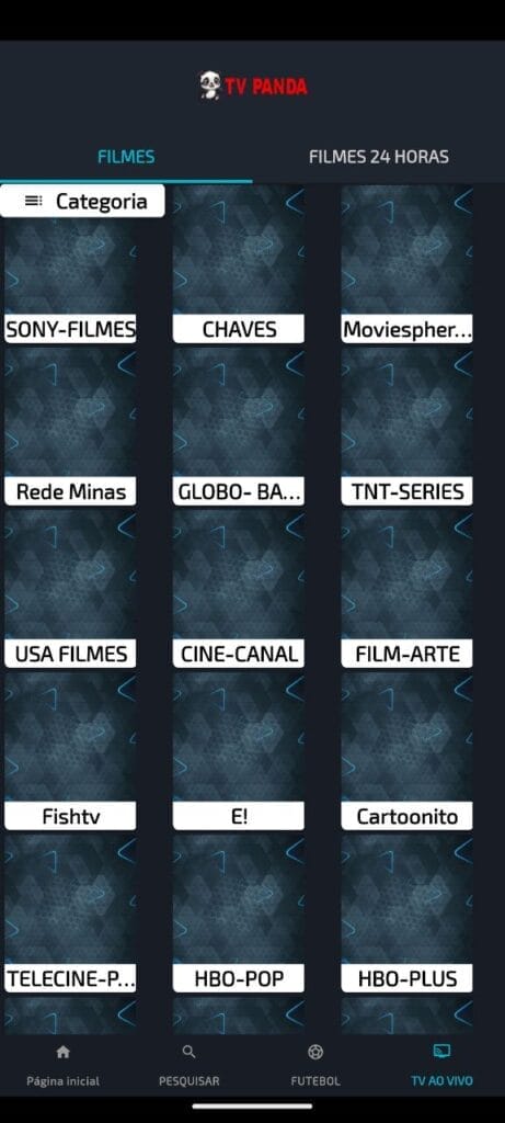 Apk TV Panda TV Online Ao Vivo