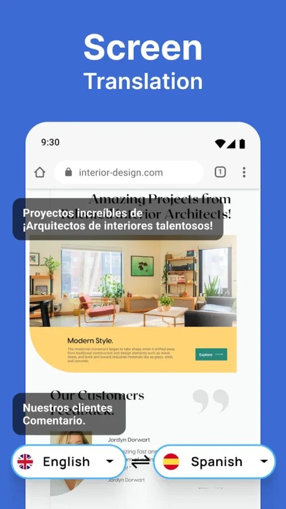 Tradução de Tela Tradutor Mod Apk