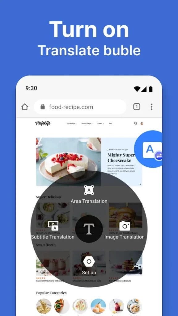Tradução de Tela Tradutor Apk