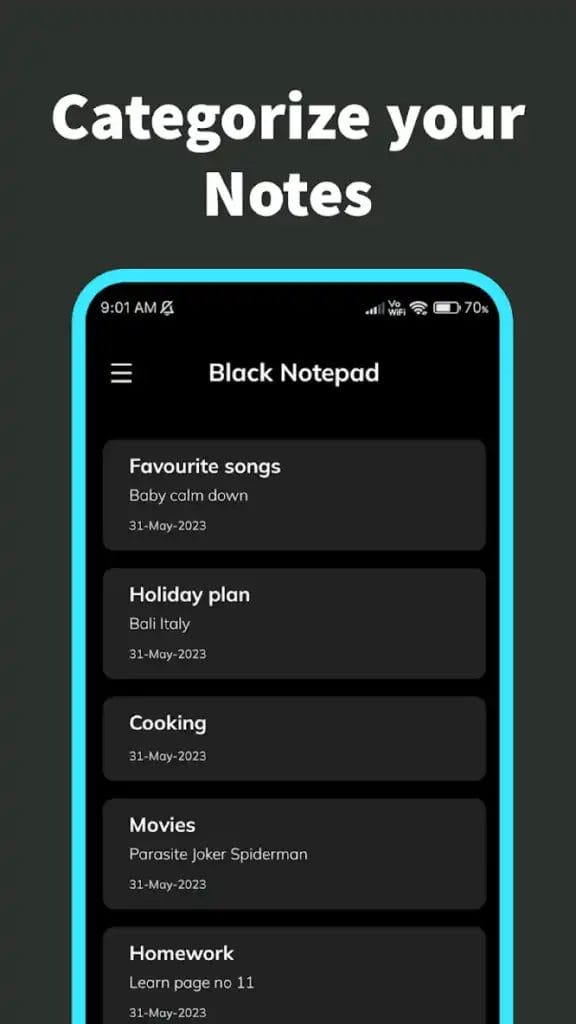 Download Black Notepad Mod