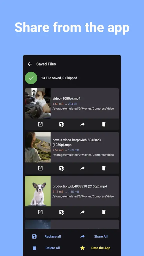 Compressão e Redução de Vídeos Apk