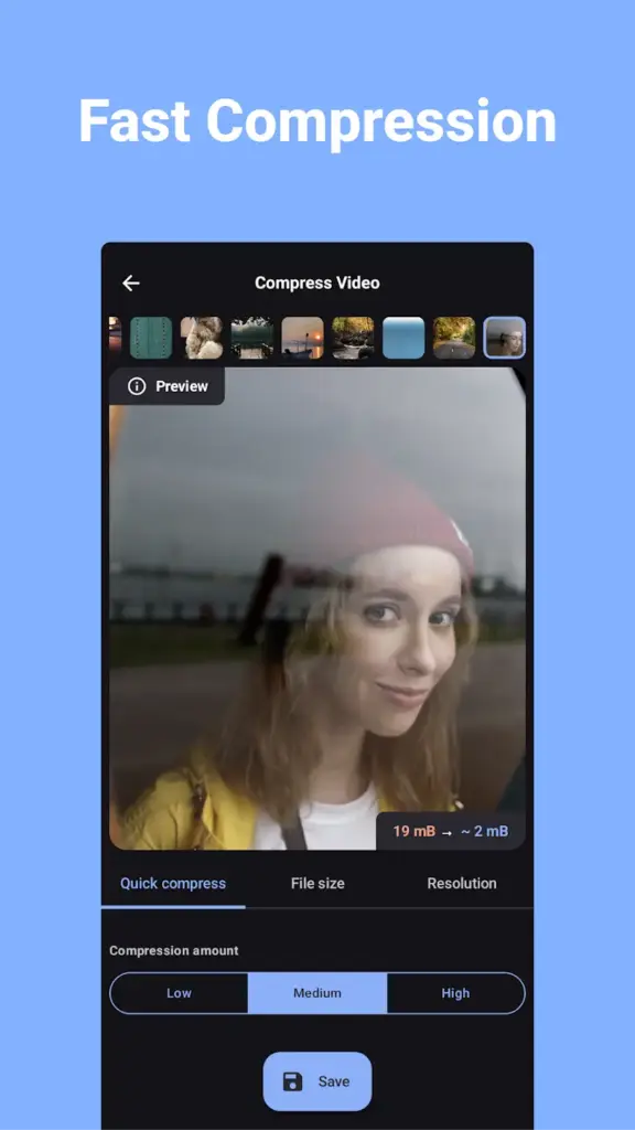 Compressão e Redução de Vídeos Apk Mod