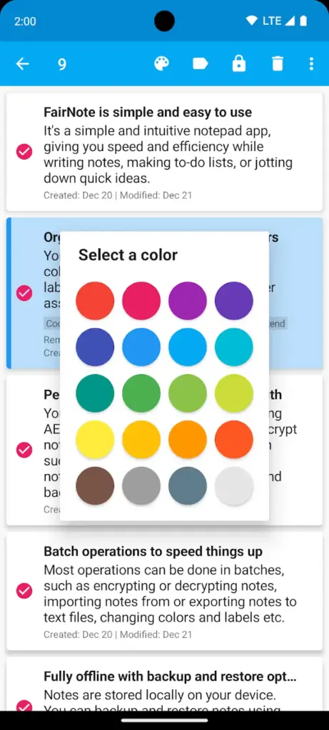 Fairnote App