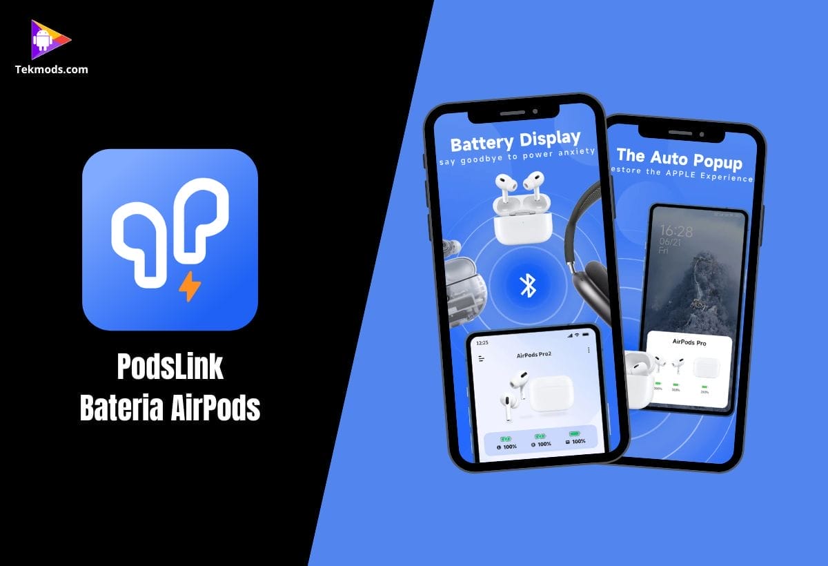 PodsLink - Bateria AirPods